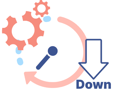業務負担の増加と効率低下を示すイメージ