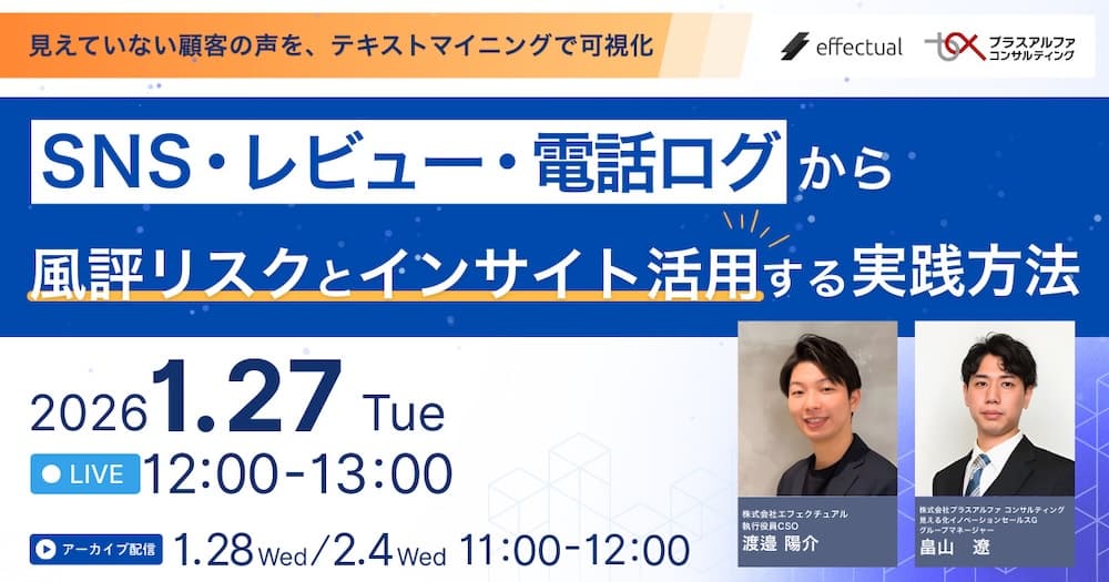”SNS・レビュー・電話ログ”から風評リスクとインサイト活用する実践方法のサムネイル