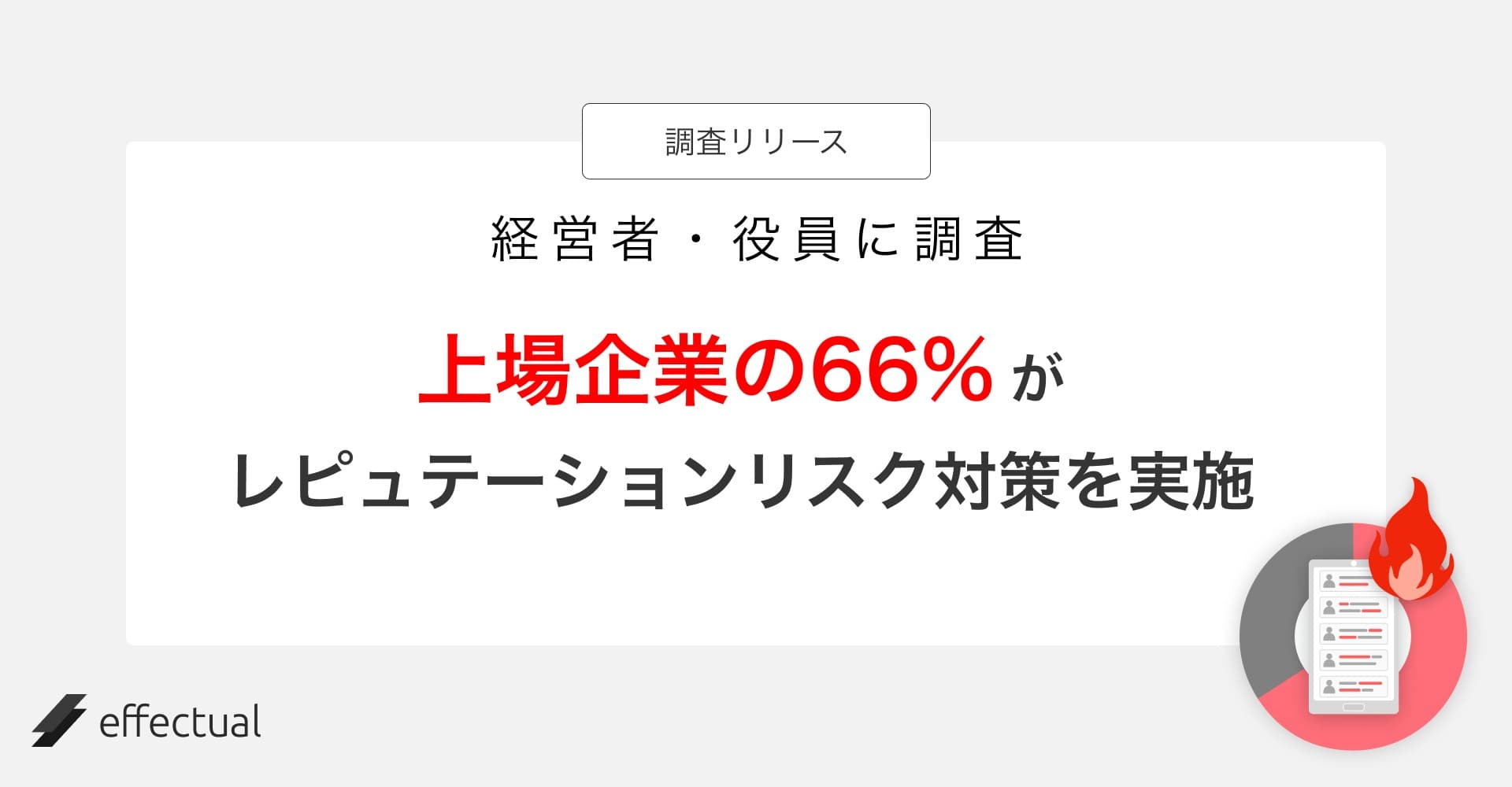 【経営者・役員】レピュテーションリスクの意識調査のサムネイル